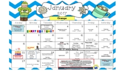 January 2017 Calendar